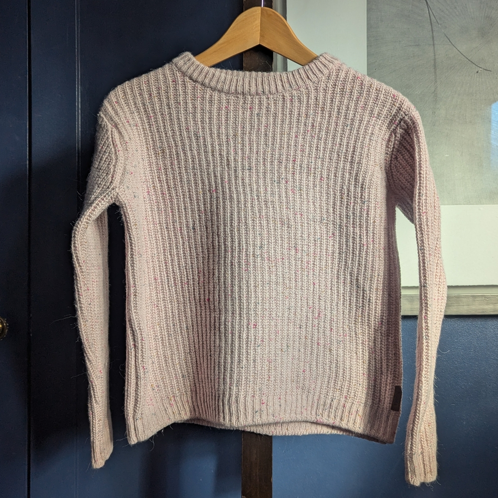 ✴️SALE✴️Preloved Cozy Light Pink Roots Knit Sweater - XS